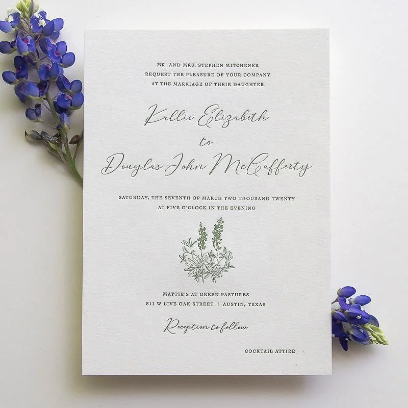 Custom letterpress greeting note cards thank you cards with logo