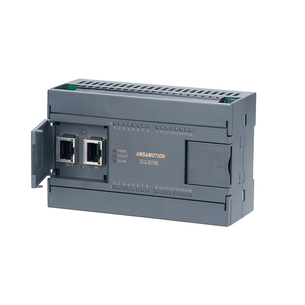 Dual Ethernet EtherCAT bus remote distributed IO current and voltage analog industrial module EC2-IO8R-A EC2-IO16R/T