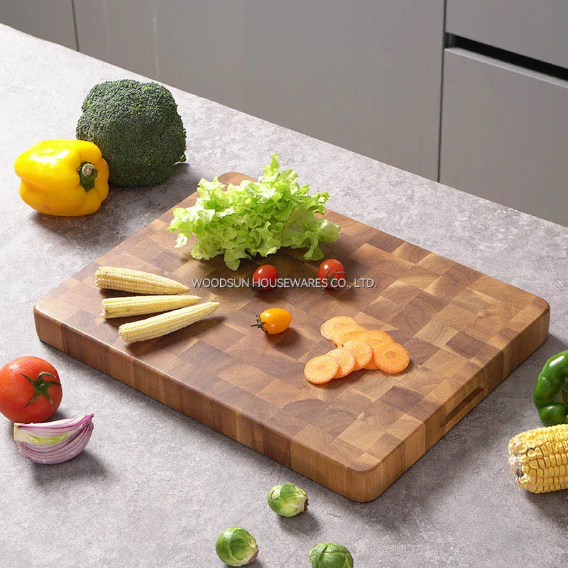 Woodsun Hot Selling Hackbrett Talenan Cortar Bloques End Grain Custom Large Chopping Cutting Board Hackbrett Schneidbrett