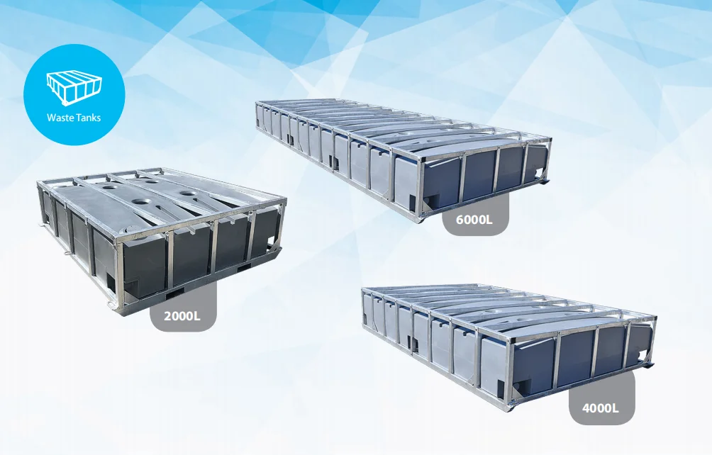 Factory customized 2000L 4000L 6000L septic tank with steel frame  for Industrial and Residential