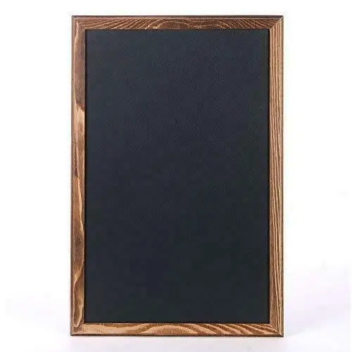 Rustic Wedding Chalkboard Signs for  Decorations A-frame Easel Chalkboard Sign with Display Shelf
