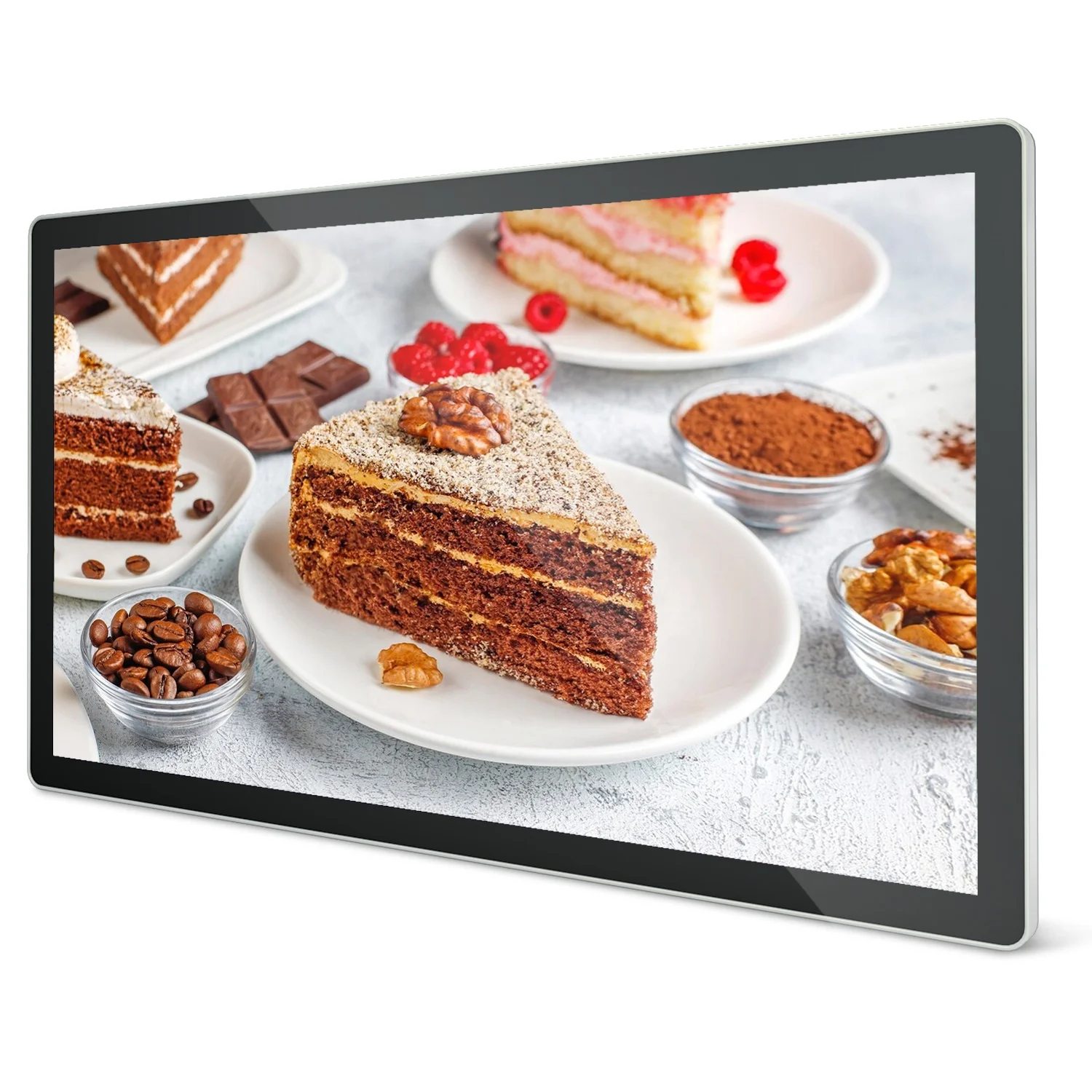 Aiyos 32 43 49 55 Inch 4K Android Touch Screen Monitor Wall Mounted Digital Signage LCD Display for Advertising