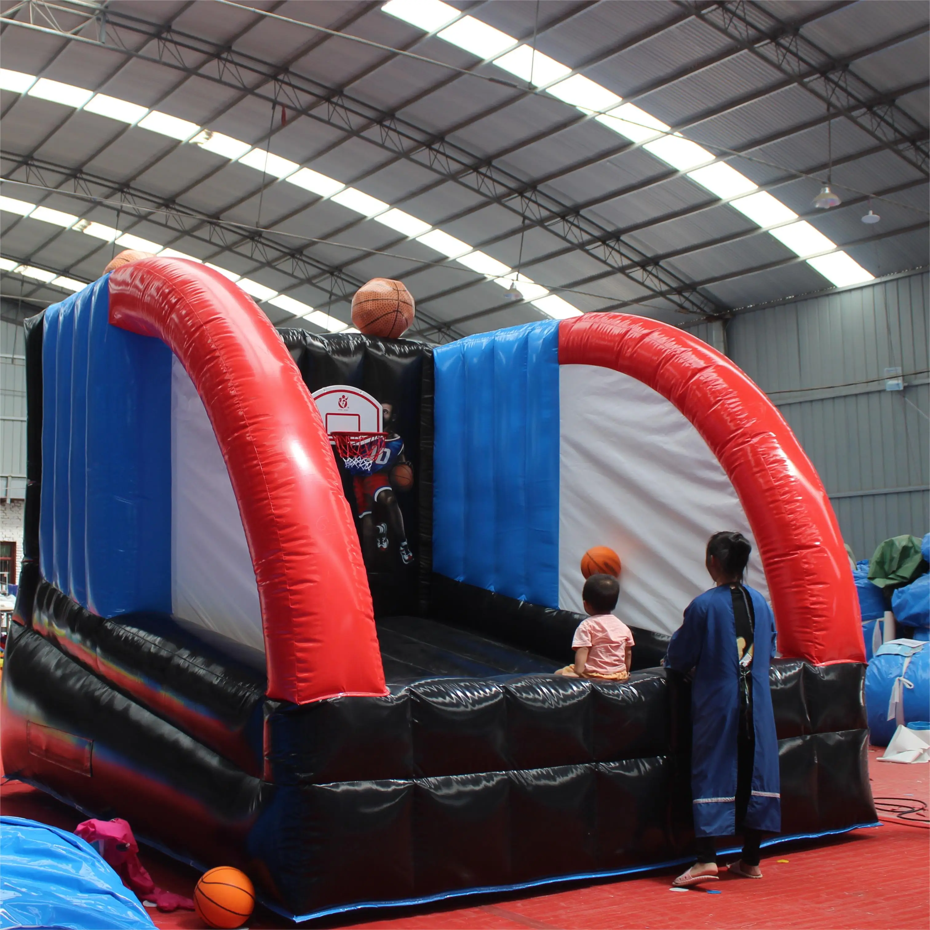 Hot Sell Commercial Pvc Inflatable Basketball Hoop Inflatable Basketball Shooting Target Game