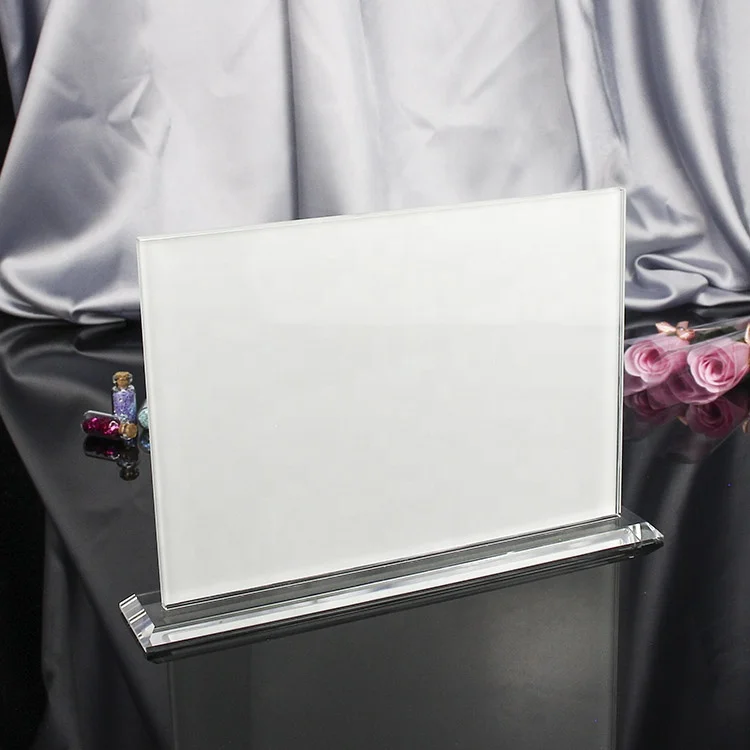 Sublimation crystal painting glass photo frame DIY blank crystal