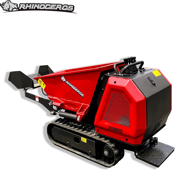 Гусеничный мини-самосвал Xn800 Rhino 800 кг дизельный мини-бензиновый двигатель Kubota Briggs Stratton Barrow насос