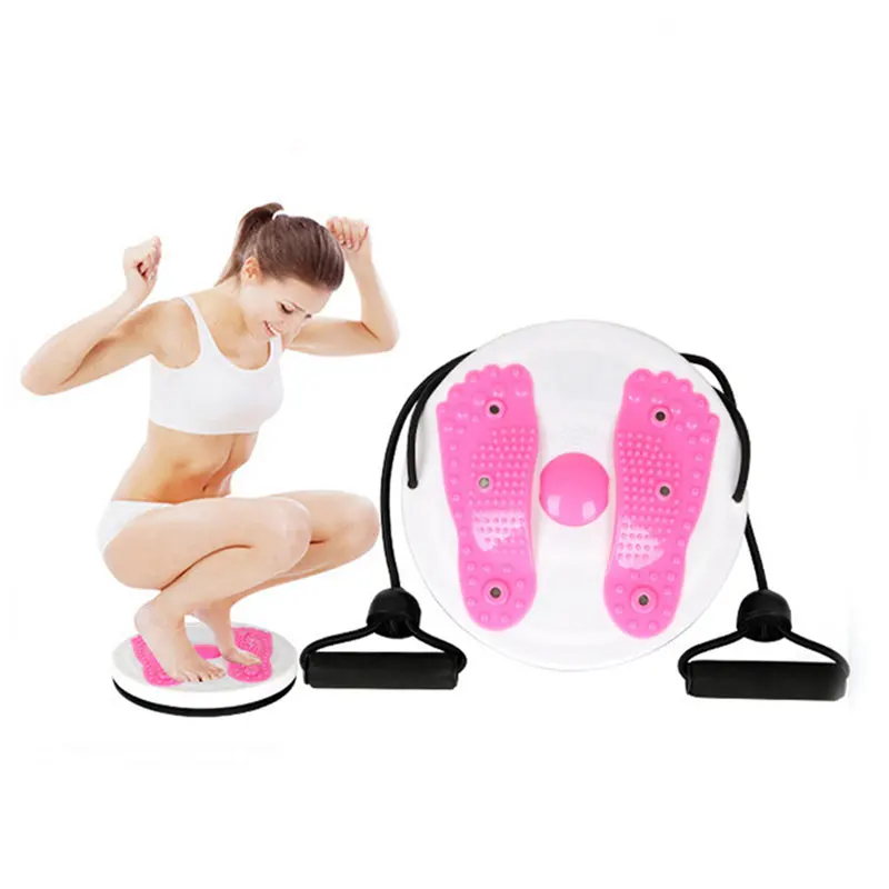 Waist Trimmer  Disc Board Balance Exerciser Foot Massage Training Pull Rope Waist And Abdomen Expander  Yoga  Fitness Equipment