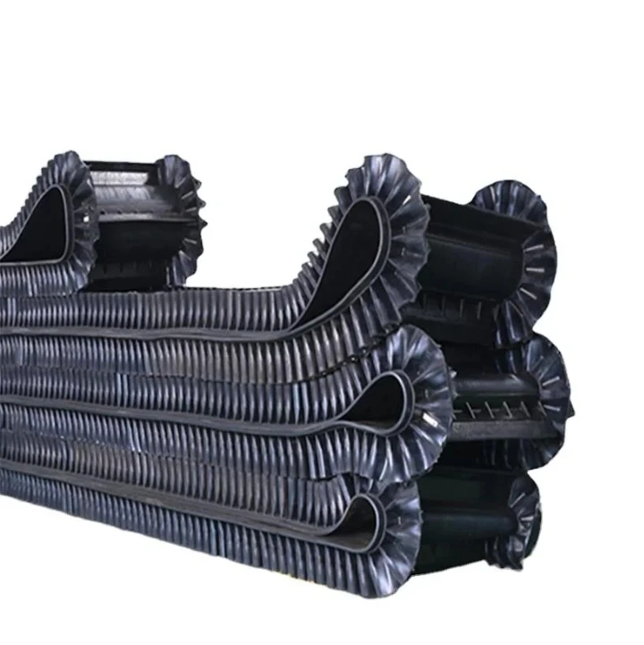 Super high quality Vertical Wave Rubber Sidewall Corrugated Conveyor Belt for Wall Stand