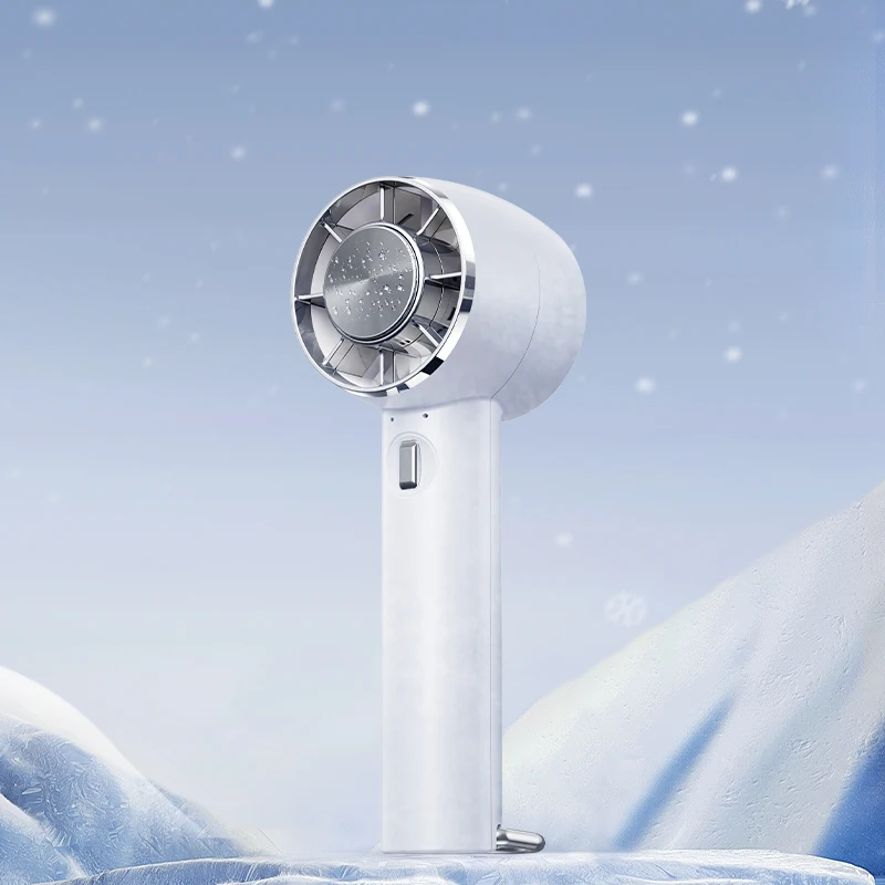 Shenzhen factory wholesale 1800mah USB mini fan rechargeable portable fan hand standing fan with hanging hook