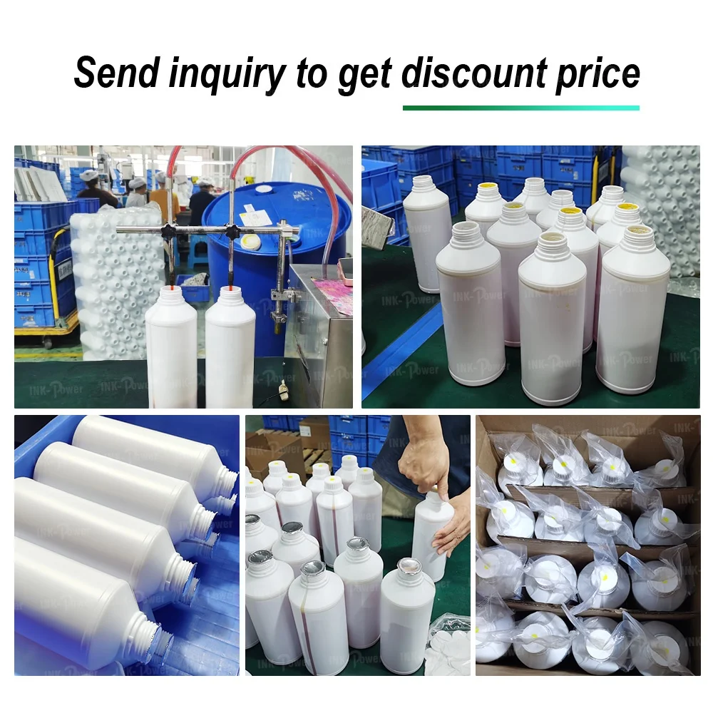 INK-POWER 1000ML Bottle Compatible Universal Eco Solvent Eco-solvent Ink For Inkjet Epson xp600 dx4 dx5 dx7 i3200 Print Head