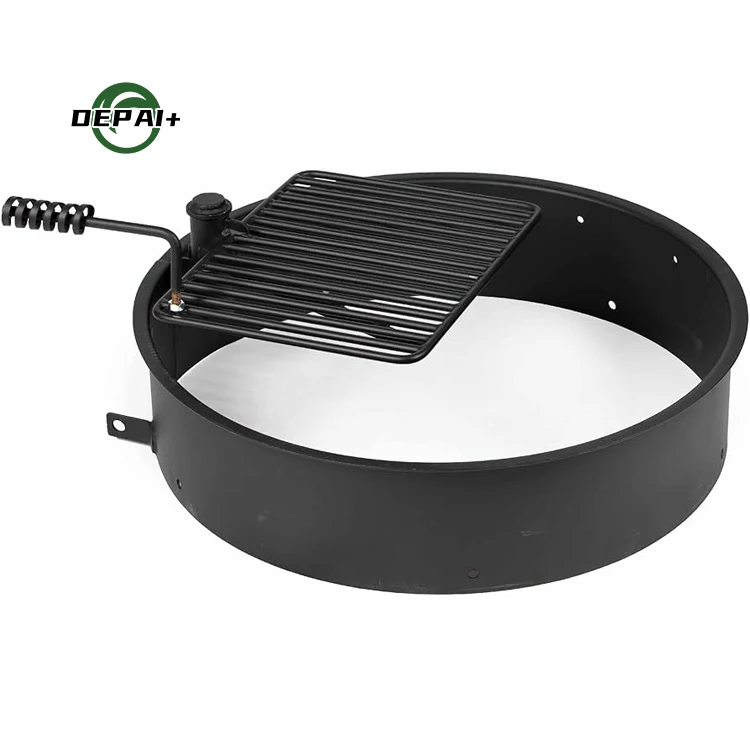 Outdoor Commercial 32 Inches Heavy Duty Round Camping Steel Fire Rings for Park