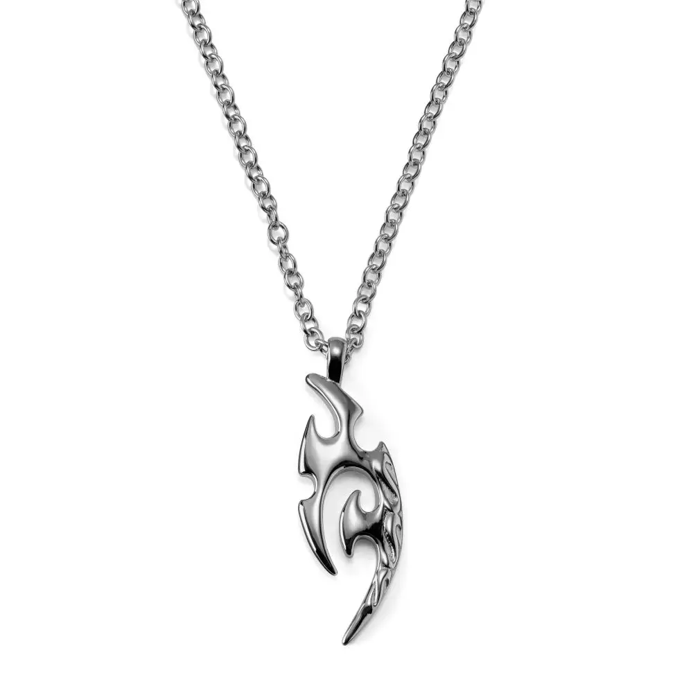 Trending Products 2023 New Arrivals Black 316L Stainless Steel Tribal Pattern Pendant Necklace for Men
