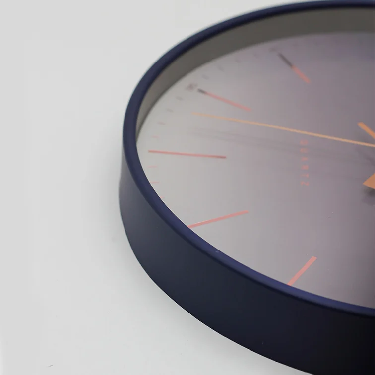 Brief Style Gradient Color Clock Dial Gift Promotion Plastic Wall Clock Custom Made Wall Clocks