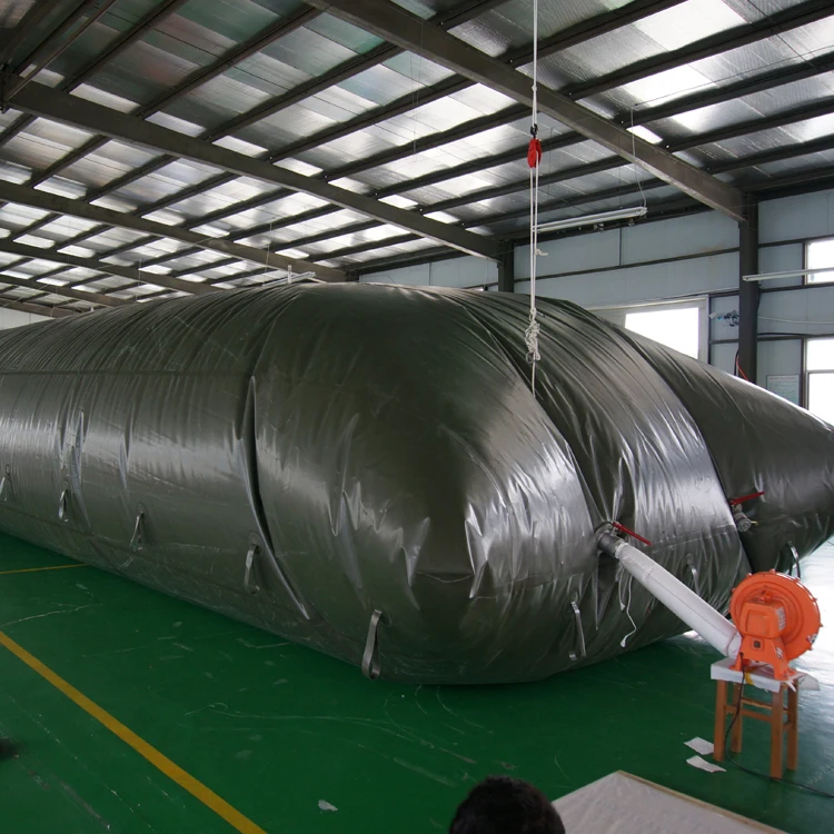 Portable collapsible pillow gas storage bag / gas storage tank / fuel tank for cooking