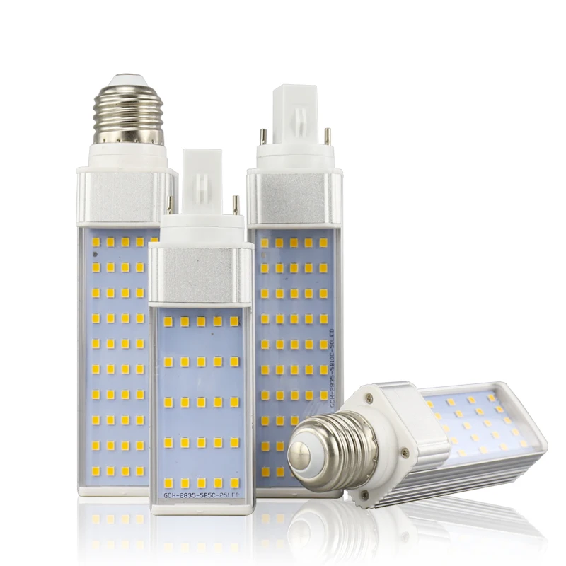 180 Degree 2 Pin CFL Replacement PL Ceiling Tube Down Light 9w 10w 13w PLC G24d G24q Led Plug Lampadine Bulb