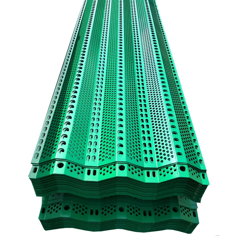 powder coated blue corrugated steel dust suppression wind break fence for coal mines