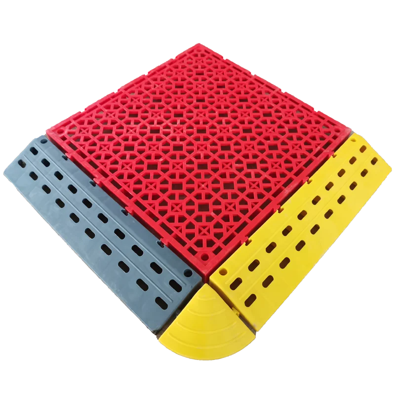 20mm Anti Slip  Car Wash Interlocking Tiles PP Garage Floor Tiles
