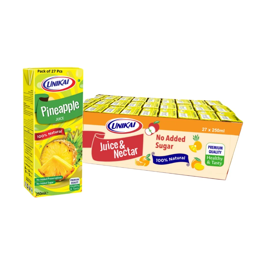 UHT PINEAPPLE DRINK NO ADDED SUGAR 250ML high quality Juice natural ingredients Made In UAE