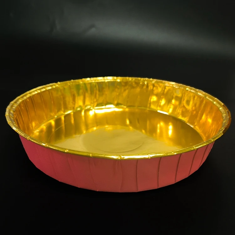 Disposable Round Large Paper Cake Pan for Baking 5 Sizes Available,Non Stick Greaseproof Paper Baking Pan Mold for Muffin