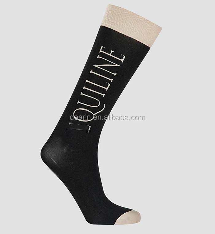 Лидер продаж, индивидуальный дизайн и логотип для вашей конной лошади, сапоги до колена, носки