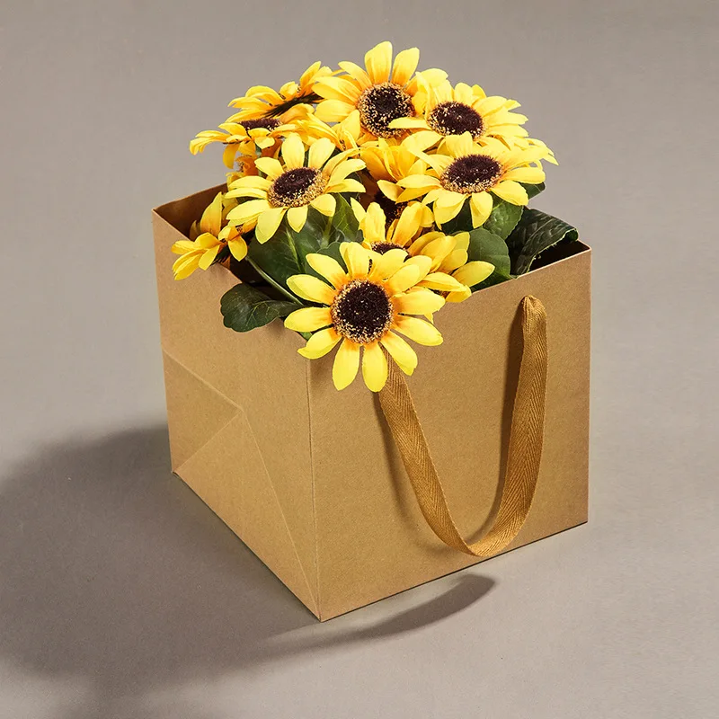 Hot Sale foil lined khaki paper bag in vietnam floral paper bags with factory custom
