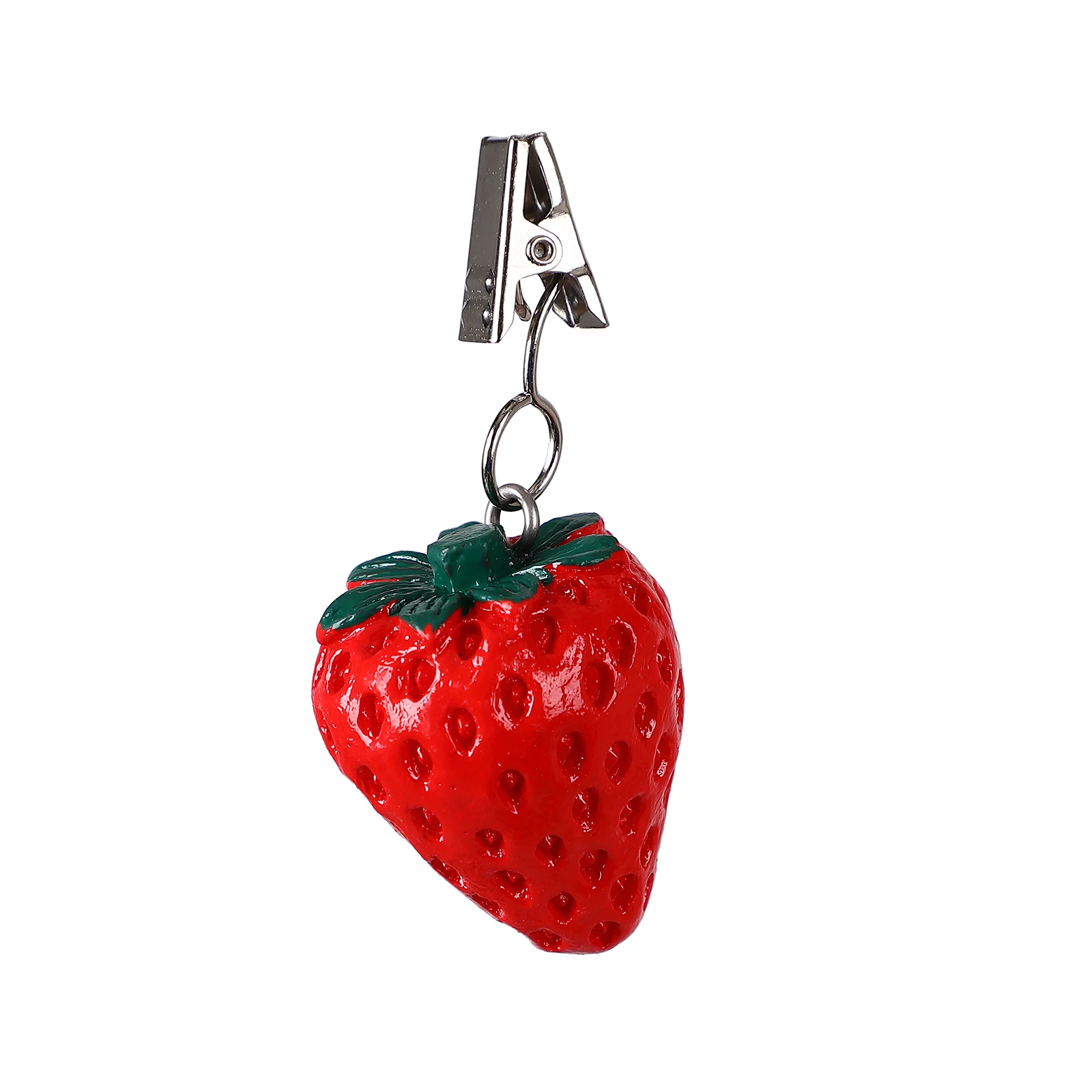 TwoFish Outdoor Table Weights Set of 4 Strawberry Resin Table Cover Tablecloth Weights Clips Handicraft Tablecloth Clips