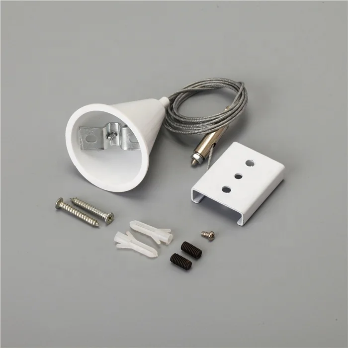 Hot Selling Lighting Accessories Single Circuit Three Wires Track Suspension kit  Wholesale Track