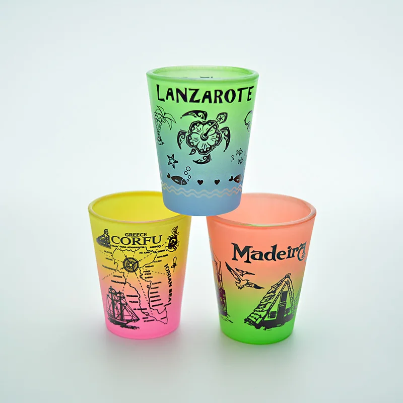 Custom logo high quality glass shot glasses 50ml/1.5oz bullet shot glass