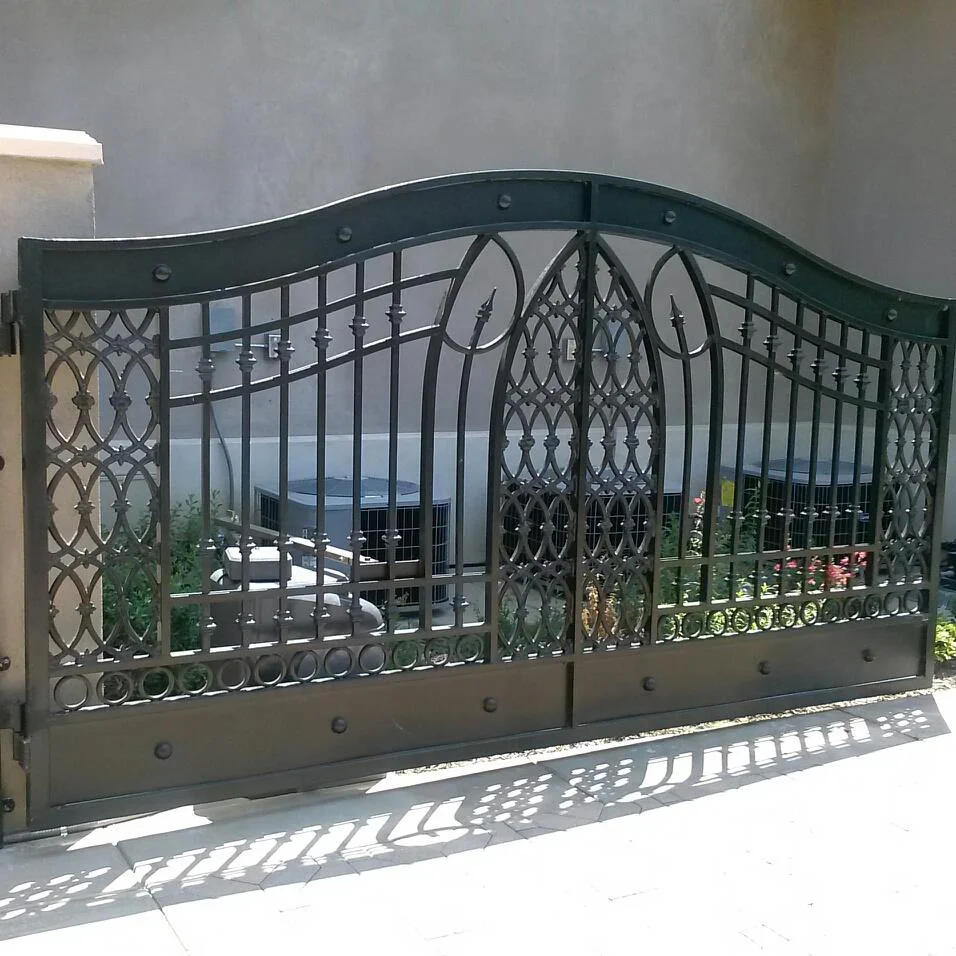 European style modern house grill designs front door wrought iron main gate for garden