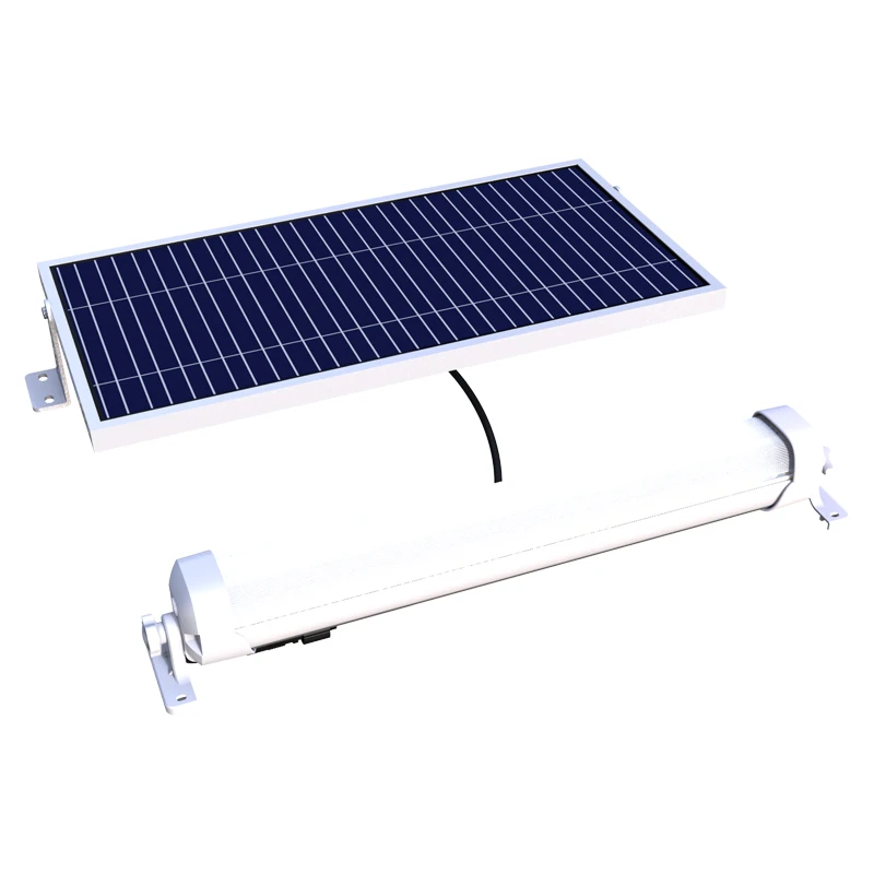 solar batten light carport  bus station yard led tube light outdoor Indoor IP65 Waterproof solar tube light kit