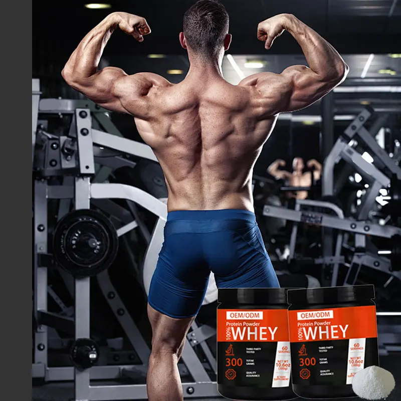 Wholesale Whey Protein Powder Vanilla Flavor for Muscle Gain Sports Nutrition Shake for Pre Post Workout Bodybuilding Powder
