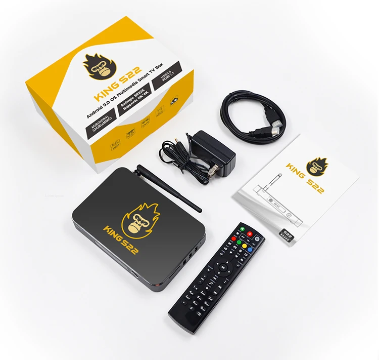  2020 Новое поступление поставка из Китая Интернет-ТВ-Приставка Smart 4K HD 4 ГБ Android 9 Amlogic S922X