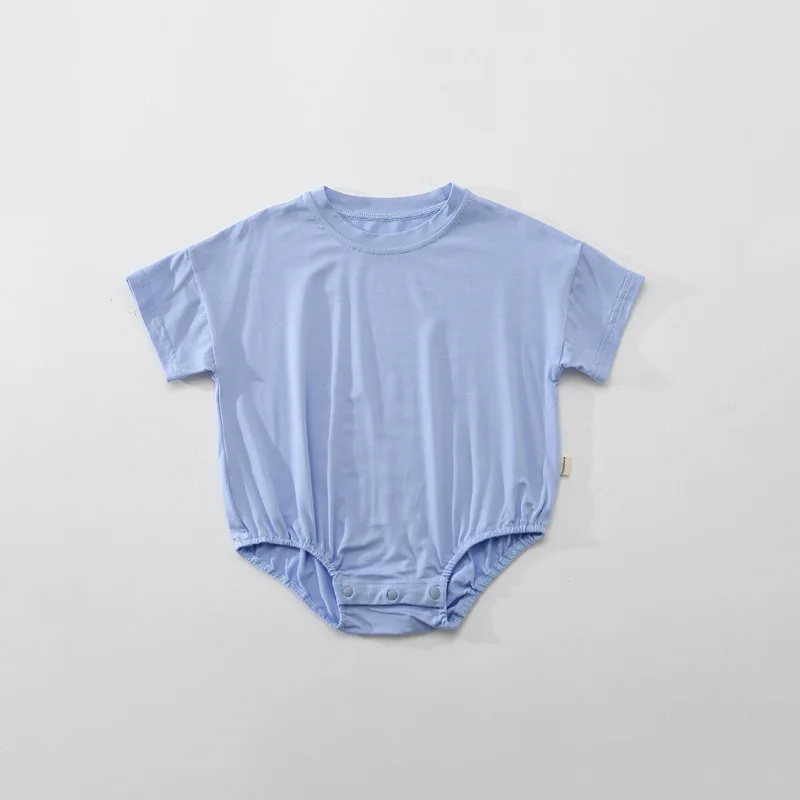 Wholesale Summer T-shirt Bubble Romper Custom Baby Bubble Monogram Cotton Baby Bubble Romper