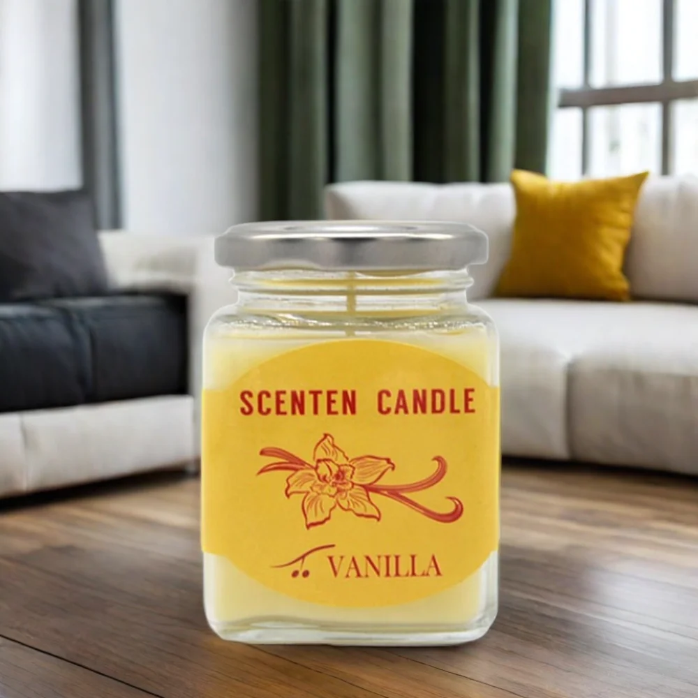 New design Eco-Friendly  home fragrance square shape Aromatherapy candles novelty candles