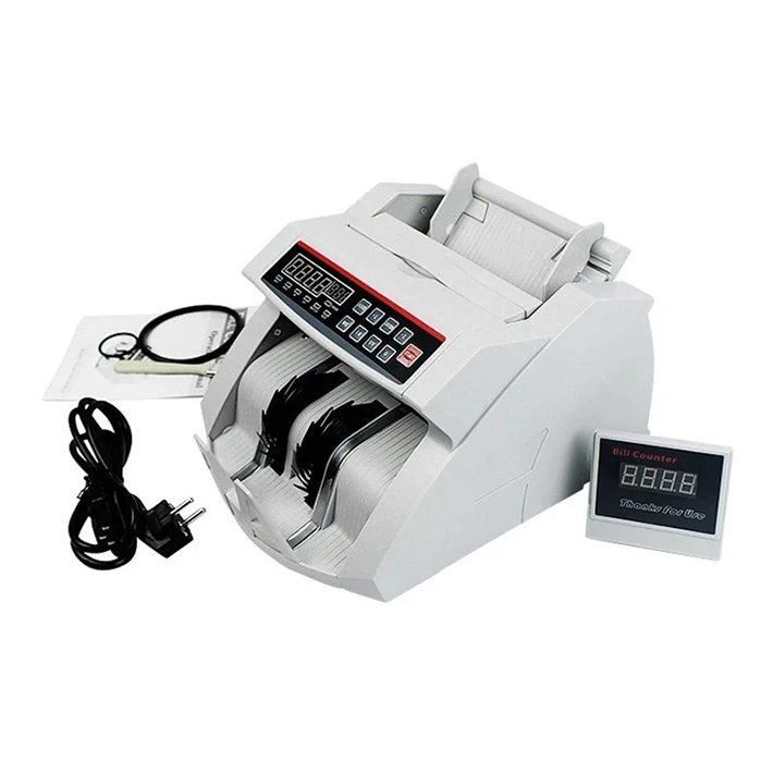 2108D bank note counter Money counter machine polymer notes banknote cash counting machine UV MG money detector
