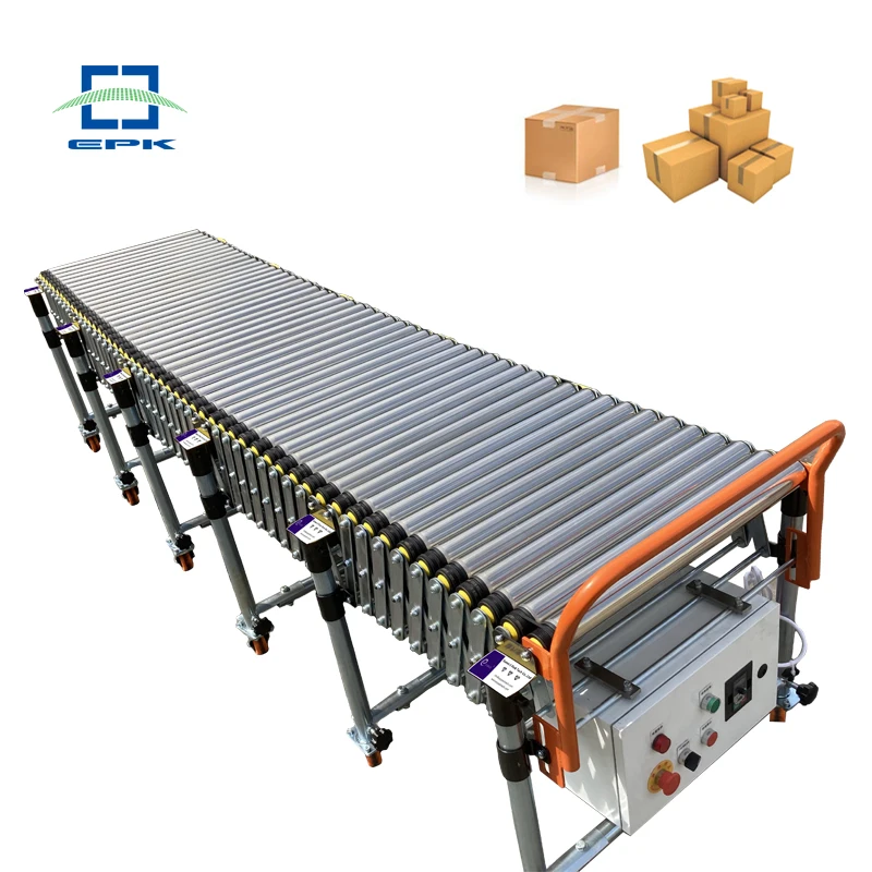 Adjustable Height Factory Price Customized Power Steel Roller Conveyor