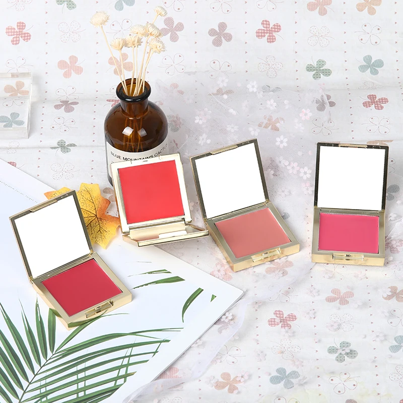 High Quality Makeup Blush Cream Private Label High Pigment Vegan Makeup Single Cream Blush Palette