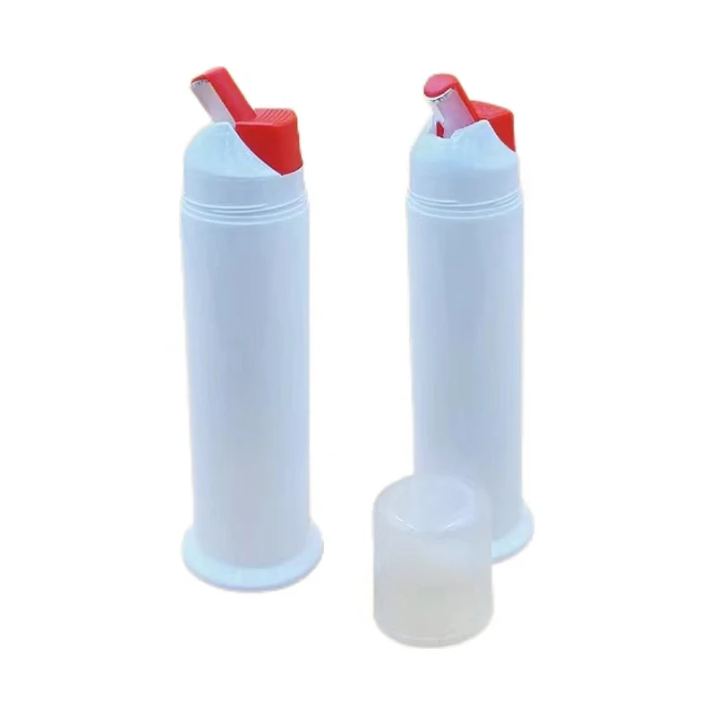 Custom 100ml Airless Pump Cosmetics Bottle Toothpaste Tube For Toothpaste Packaging Plastic Containers