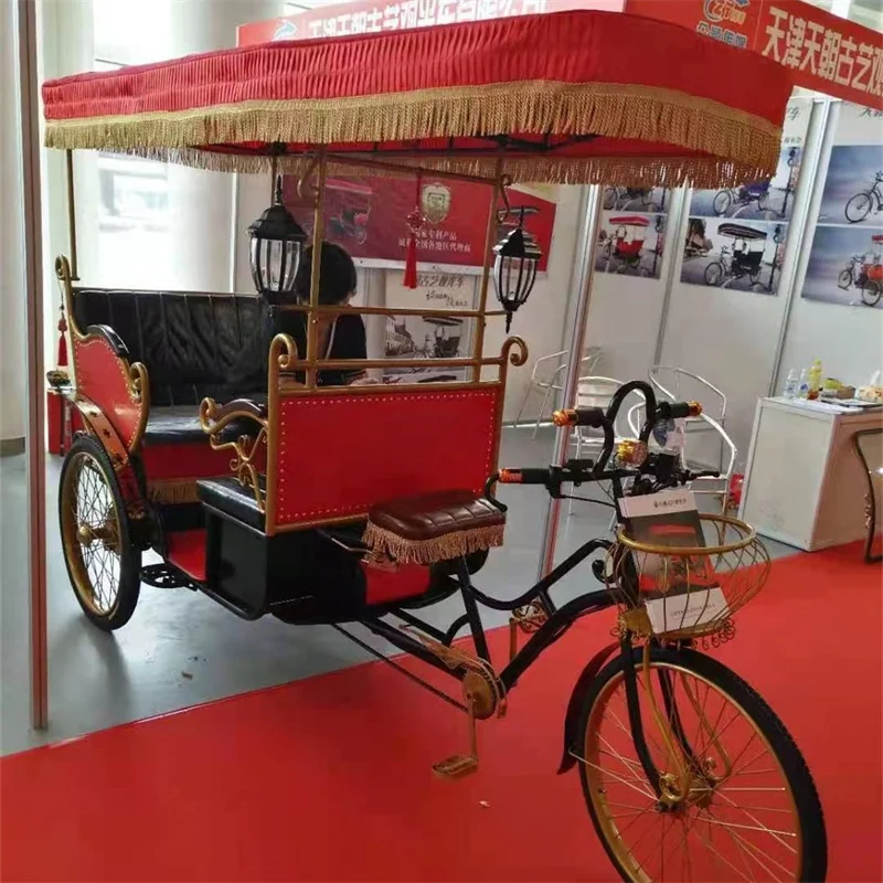 Electric tricycle for passenger ,Sightseeing Three Wheel Tricycle Electric Rickshaw Pedicab