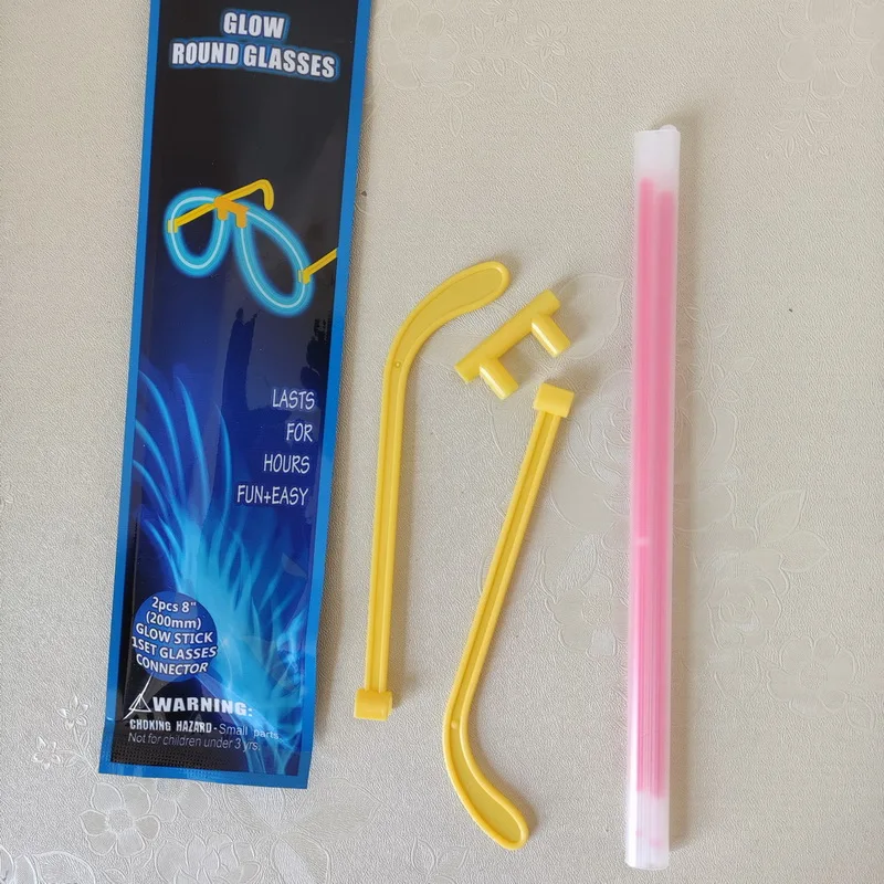 Waterproof wholesale mix color neon necklace glow glasses light stick bulk party pack for kids ;
