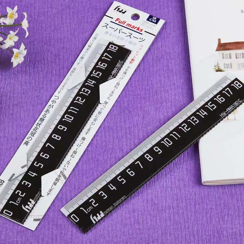 hot sale free sample good perfect quality plastic color printing ruler back to school student scale