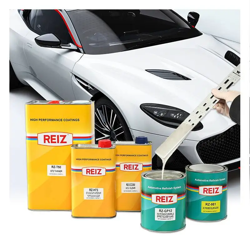 Reiz Manufacturer Crystal Silver White Gray Automotive Coating 1K Basecoat Spray Car Paint