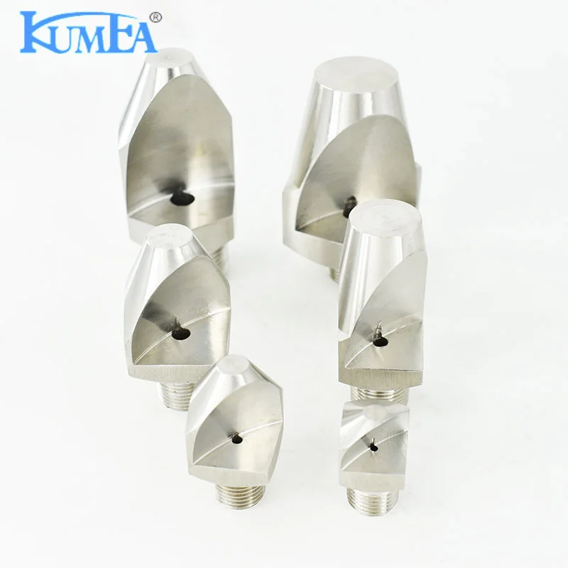 KUMEA Large size Stainless steel Water Washing Narrow Angle Spoon Deflector Jet Flat Fan Spray Nozzle