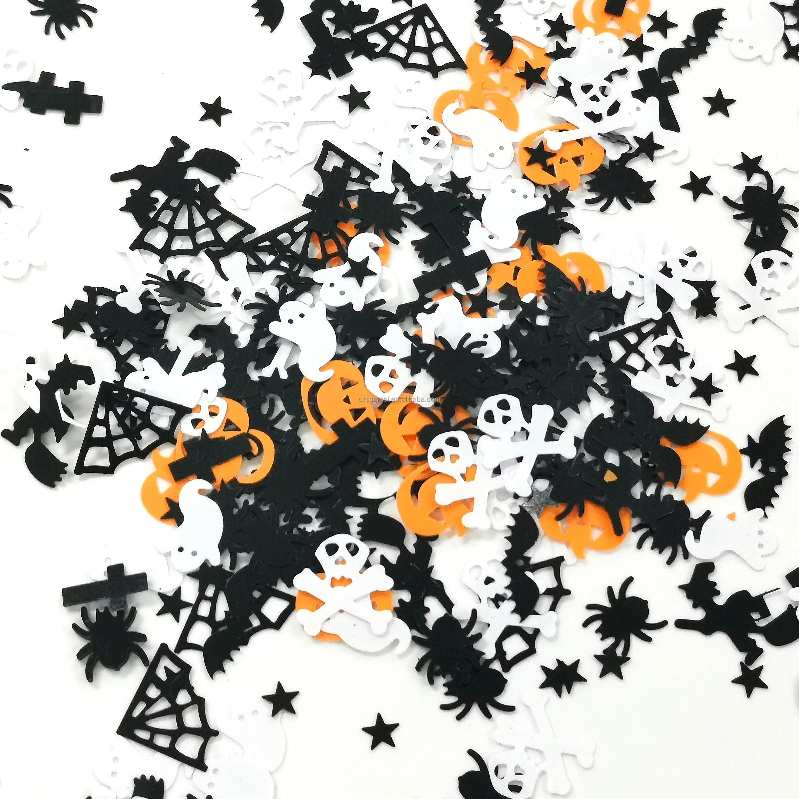 Wholesale bulk Halloween glitter Pumpkin spider shaped glitter holiday decorating party glitter paillette