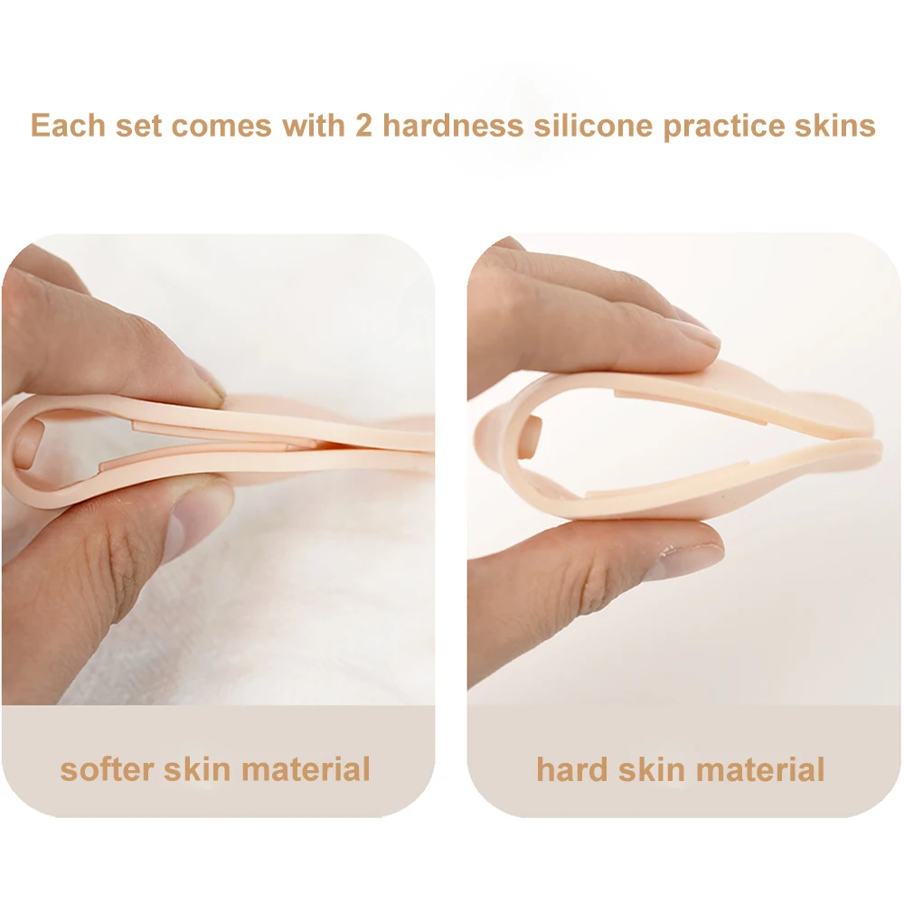 Reusable 3D Makeup Practice Board Permanent Makeup Microblading Eyebrow Silicone Pmu Tattoo Practice Skin