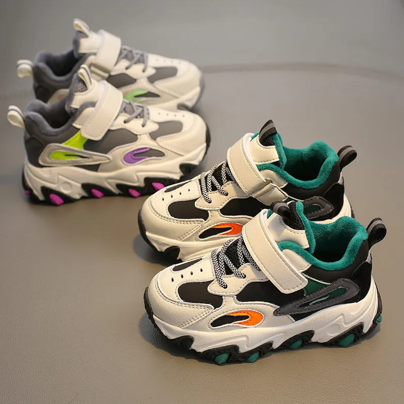 33110 HUANQIU babaya, оптовая продажа, Повседневная дышащая цветная спортивная зимняя обувь для детей
