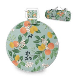 New Durable Inflatable Beach Mat Camping equipment-Mats Lightweight Fleece Picnic Blanket