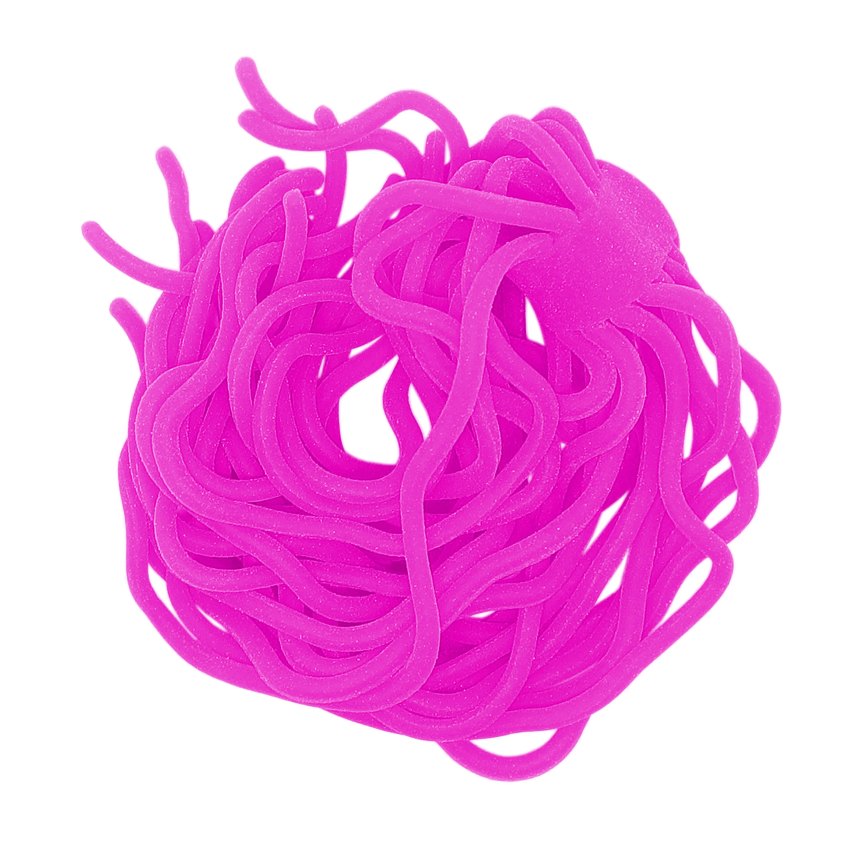 SAMSFX Fly Fishing Tying Materials Squirmy Wormy Artificial Kit Worm Soft Lure Flies Plastic Worms Soft Fishing Lures