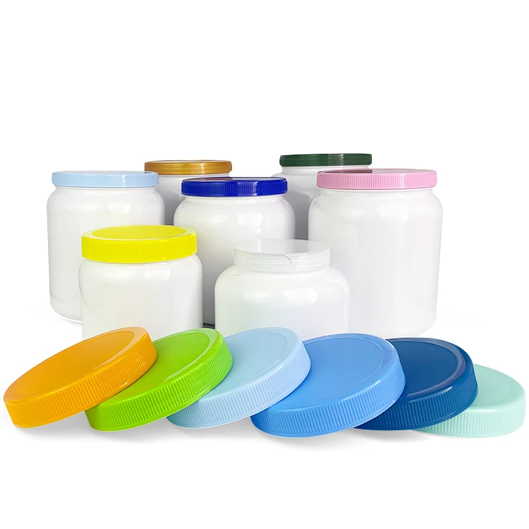 2000ml 1kg 2kg Milk Powder Jar Hdpe Plastic Powder Bottle Protein Loose Powder Container With Screw Lid
