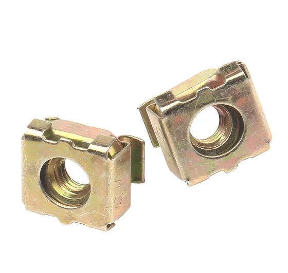 Yellow Zinc Plated/Galvanized Cage Nut With Earth Continuity YJT 3031