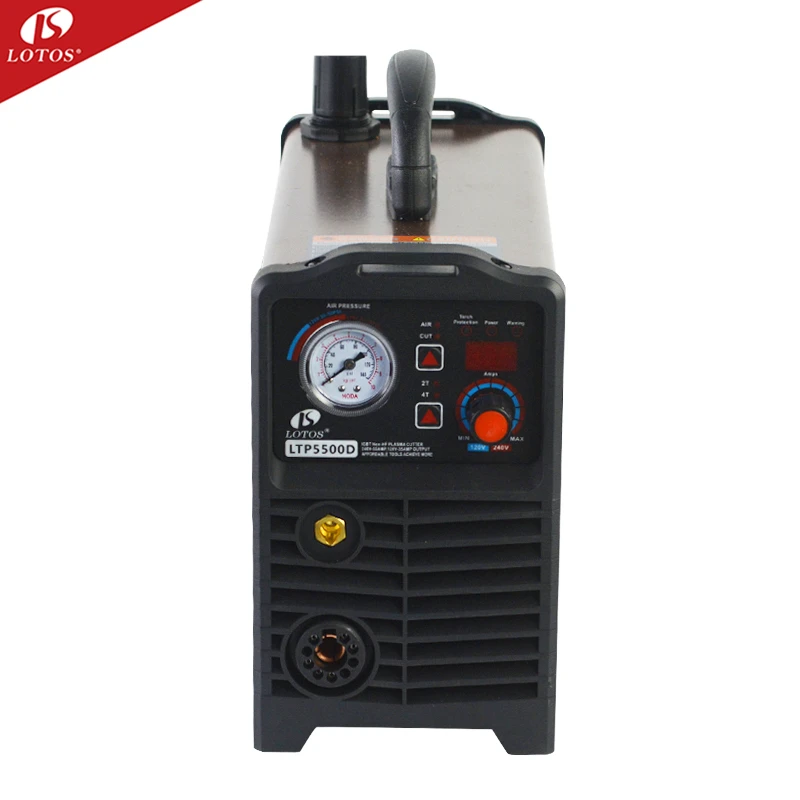 Плазменный резак Lotos LTP5500, Китай, заводская цена, без HF, с ЧПУ, плазменный резак 110 В/220Vigbt, резак 80 18 мм